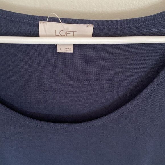 Loft Outlet Navy Sleeveless Dress Size Large. - Picture 2 of 7